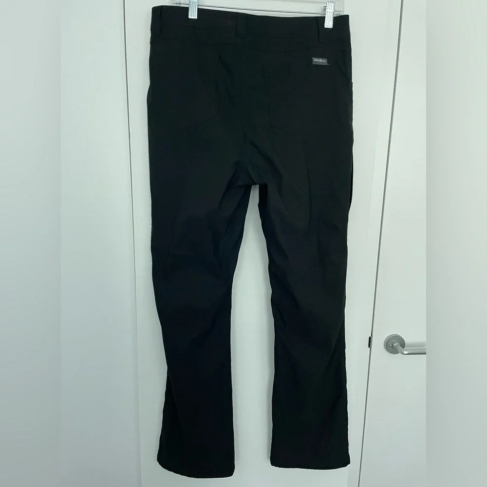 Eddie Bauer Men's Fleece Lined Water Resistant Black Pants 32 x 32